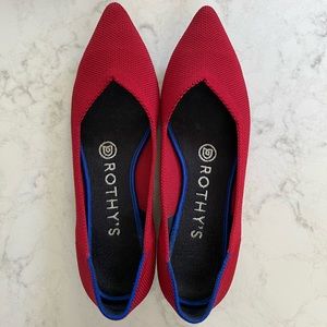 Rothy’s The Point red sz 6